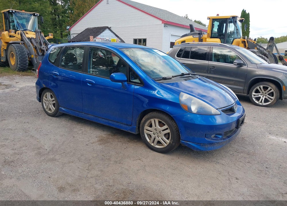 2008 HONDA FIT SPORT VIN: JHMGD37628S026077