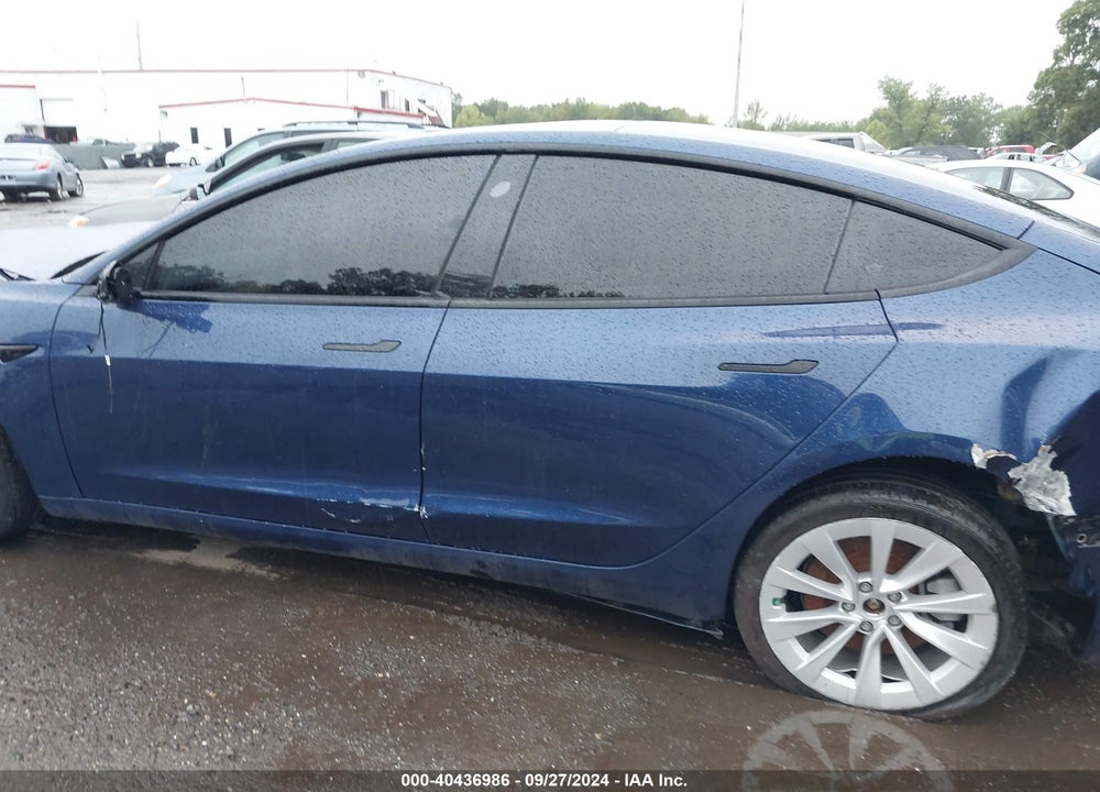 2022 TESLA MODEL 3 VIN: 5YJ3E1EA7NF186411