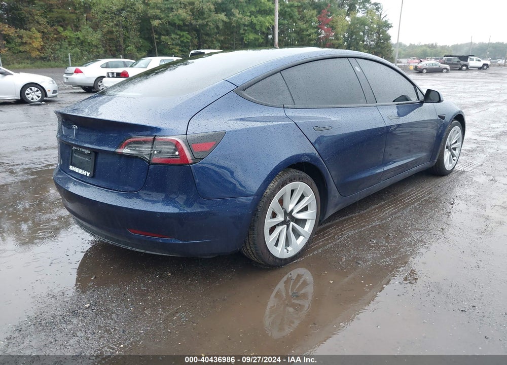 2022 TESLA MODEL 3 VIN: 5YJ3E1EA7NF186411