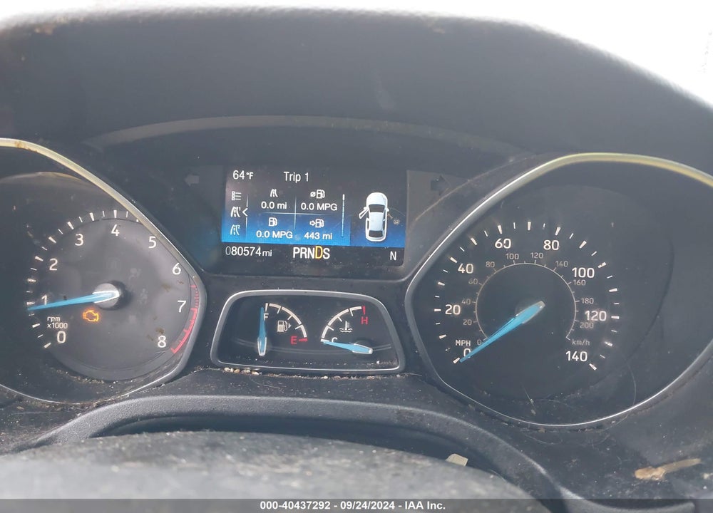 2018 FORD FOCUS TITANIUM VIN: 1FADP3J2XJL285603