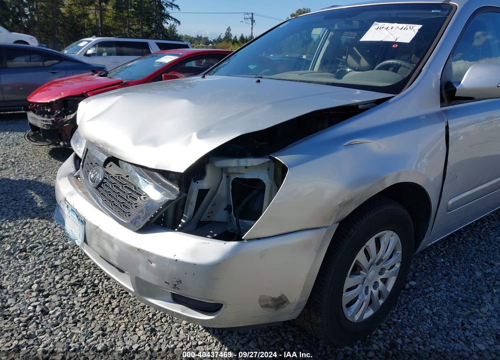 2012 KIA SEDONA LX VIN: KNDMG4C79C6491697