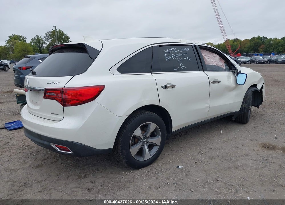 2014 ACURA MDX VIN: 5FRYD4H23EB027897