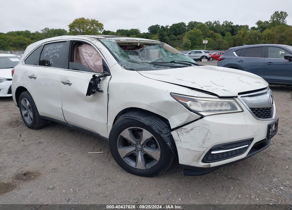 2014 ACURA MDX VIN: 5FRYD4H23EB027897
