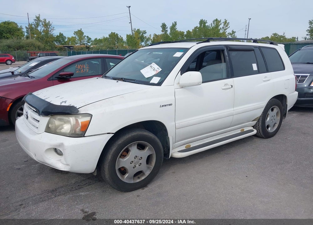 2005 TOYOTA HIGHLANDER LIMITED V6 VIN: JTEDP21A950055422