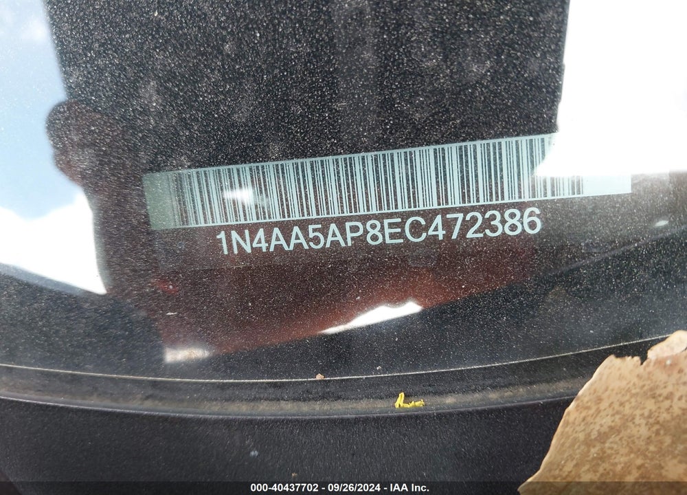 2014 NISSAN MAXIMA 3.5 S VIN: 1N4AA5AP8EC472386