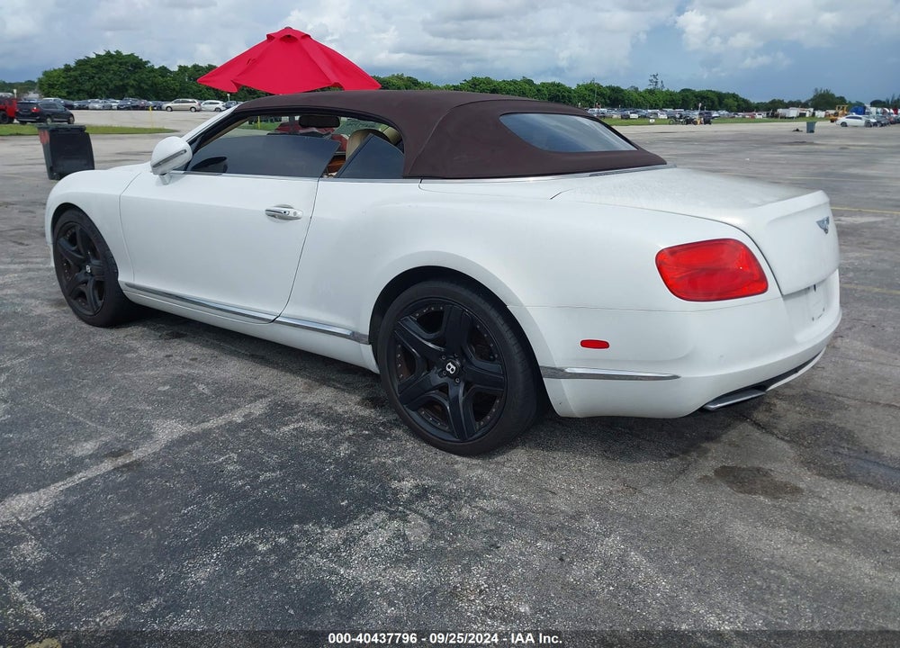 2013 BENTLEY CONTINENTAL GTC VIN: SCBGR3ZA0DC079162