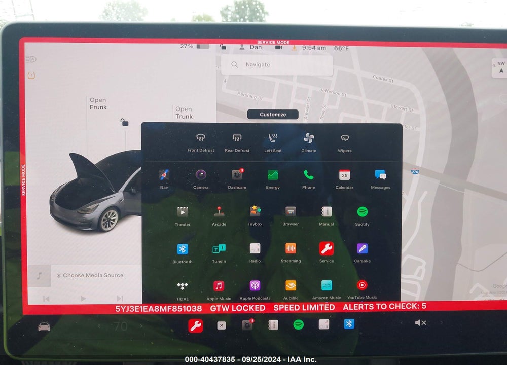 2021 TESLA MODEL 3 VIN: 5YJ3E1EA8MF851038