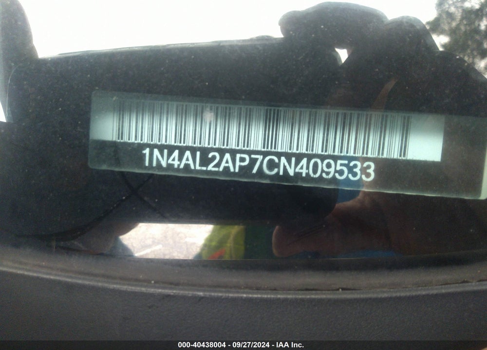 2012 NISSAN ALTIMA 2.5 S VIN: 1N4AL2AP7CN409533