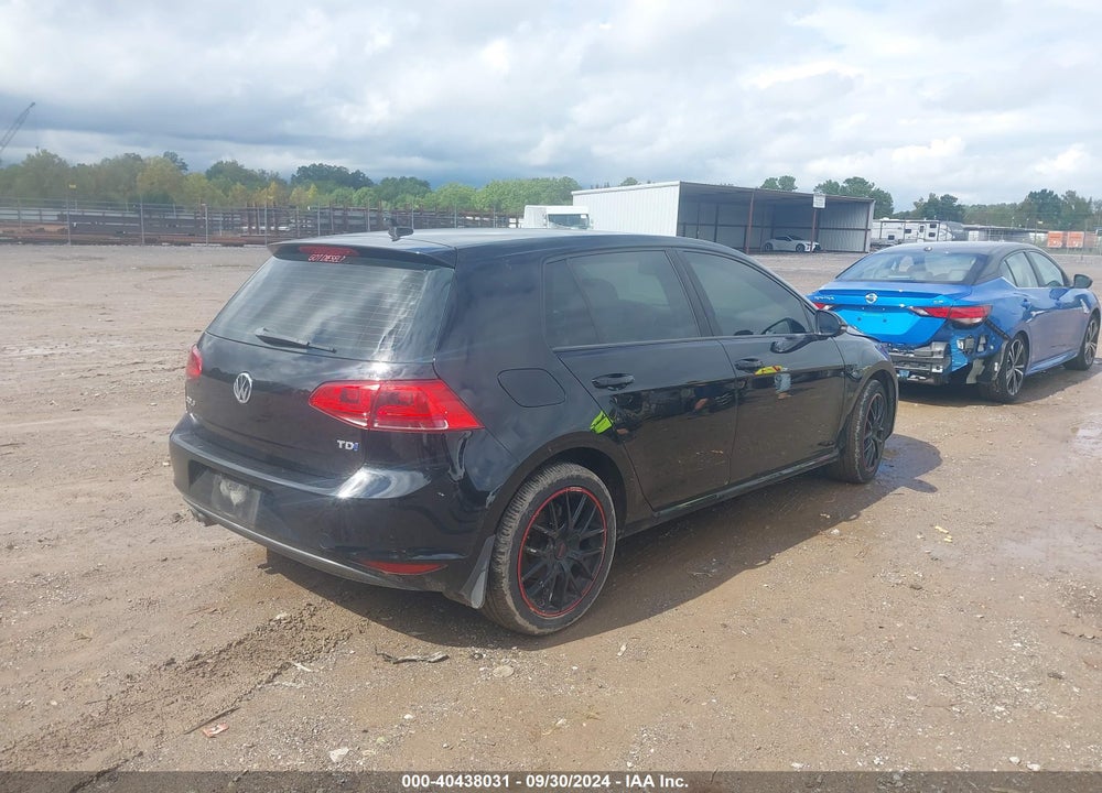 2015 VOLKSWAGEN GOLF TDI S 4-DOOR VIN: 3VW2A7AU3FM047011