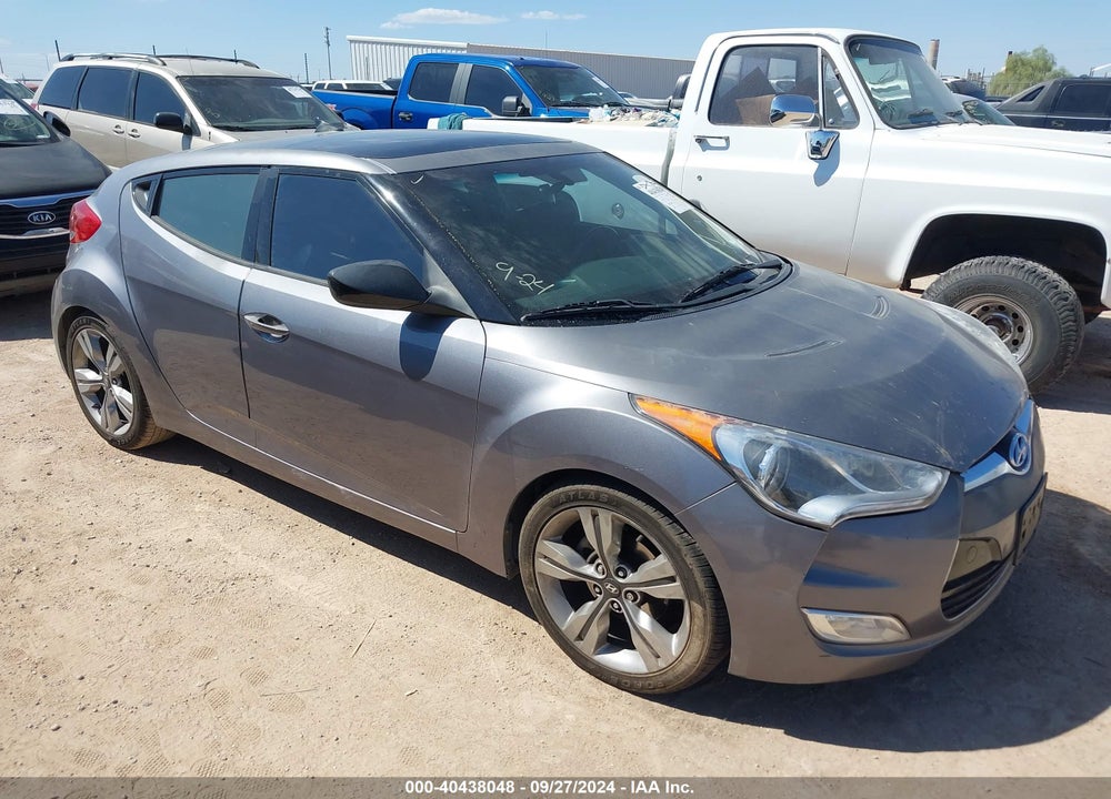 2012 HYUNDAI VELOSTER BASE W/BLACK VIN: KMHTC6AD1CU059785