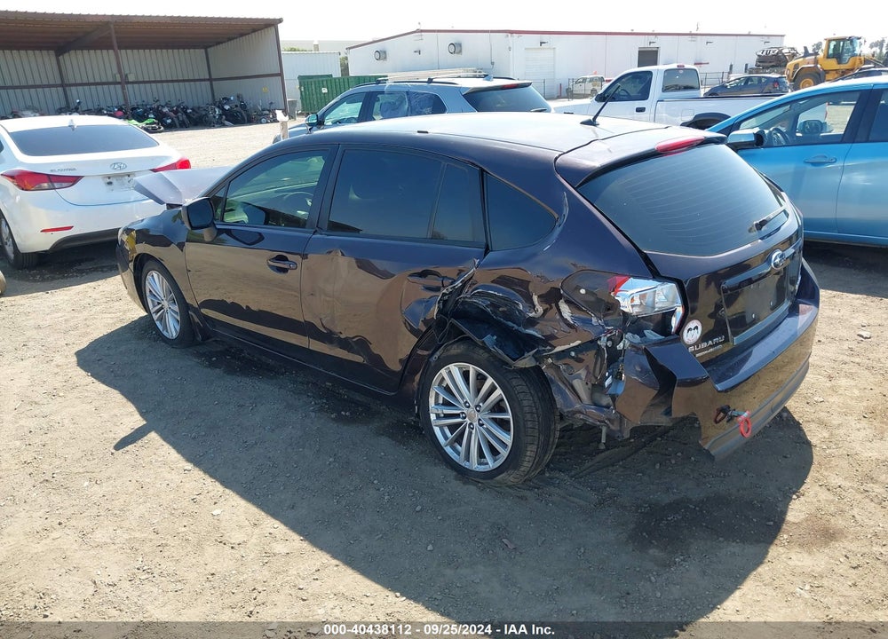2013 SUBARU IMPREZA 2.0I PREMIUM VIN: JF1GPAD60D2896279