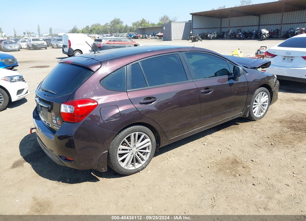 2013 SUBARU IMPREZA 2.0I PREMIUM VIN: JF1GPAD60D2896279