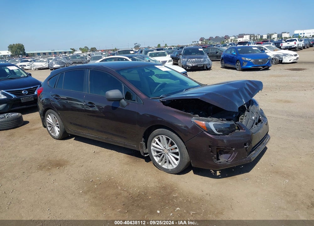 2013 SUBARU IMPREZA 2.0I PREMIUM VIN: JF1GPAD60D2896279