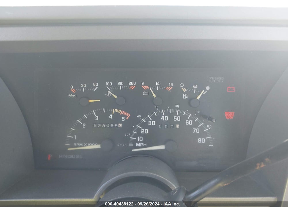 1992 GMC SIERRA K1500 VIN: 1GTEK14K4NZ522232