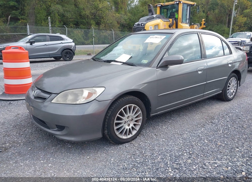 2005 HONDA CIVIC EX VIN: 1HGES26745L012188