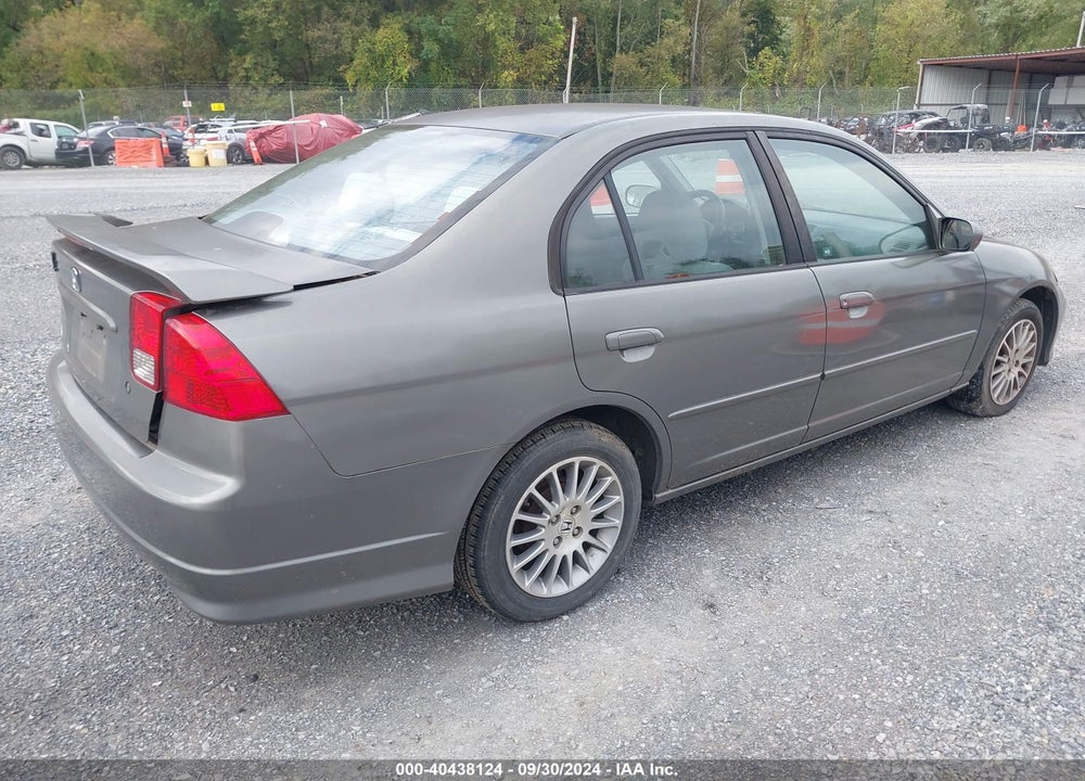 2005 HONDA CIVIC EX VIN: 1HGES26745L012188