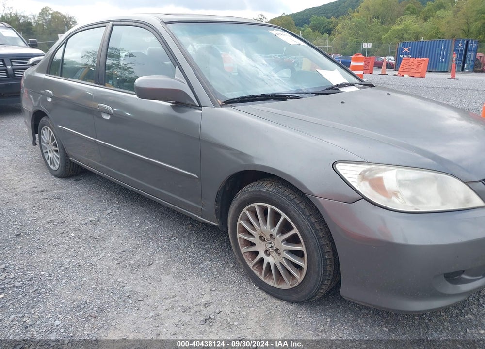 2005 HONDA CIVIC EX VIN: 1HGES26745L012188