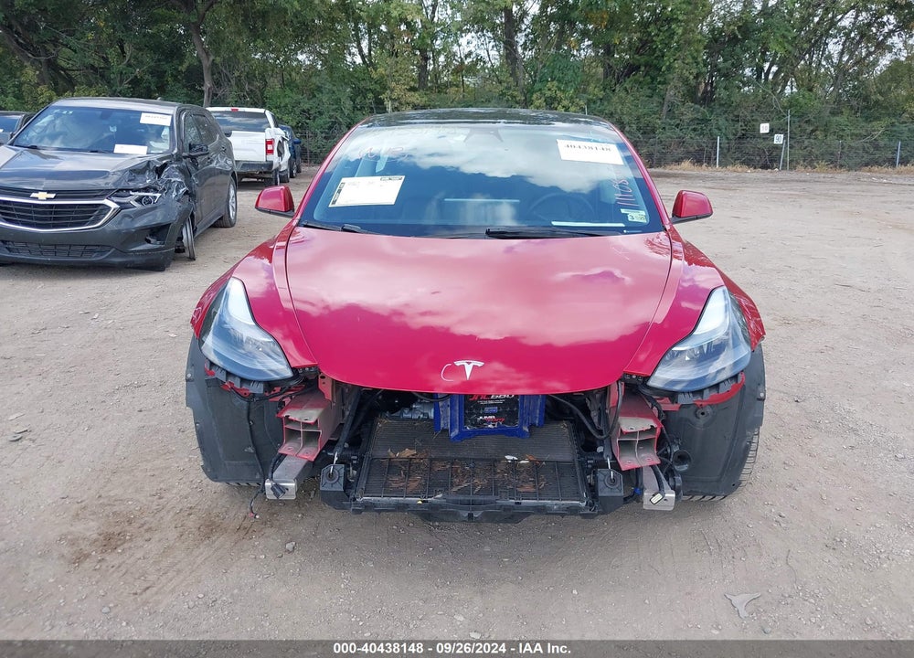 2022 TESLA MODEL 3 LONG RANGE DUAL MOTOR ALL-WHEEL DRIVE VIN: 5YJ3E1EB5NF190448