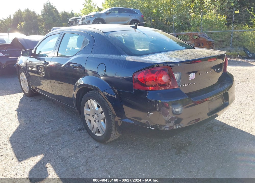 2012 DODGE AVENGER SE VIN: 1C3CDZAB7CN198481