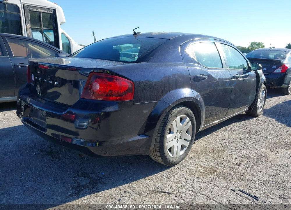 2012 DODGE AVENGER SE VIN: 1C3CDZAB7CN198481