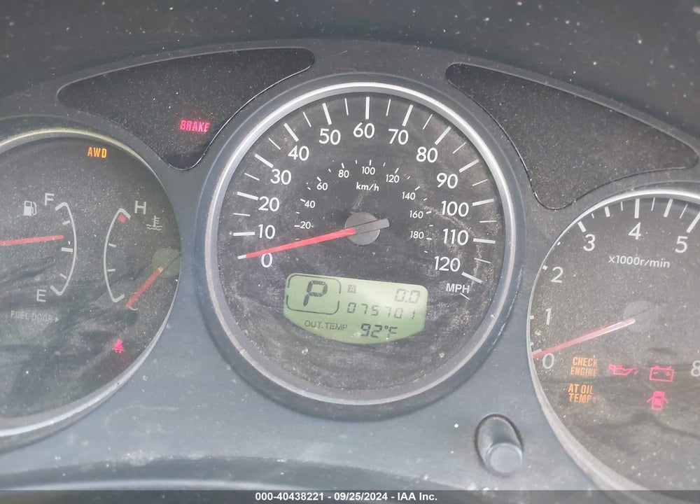 2006 SUBARU FORESTER 2.5X VIN: JF1SG63606H746388