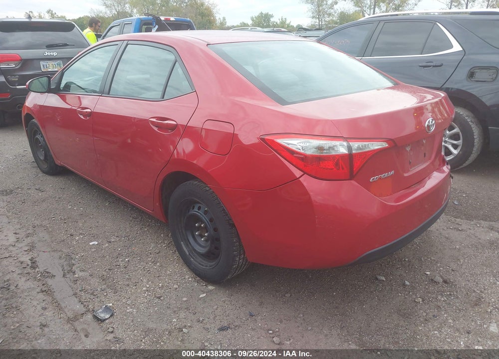 2014 TOYOTA COROLLA LE VIN: 2T1BURHE9EC025106