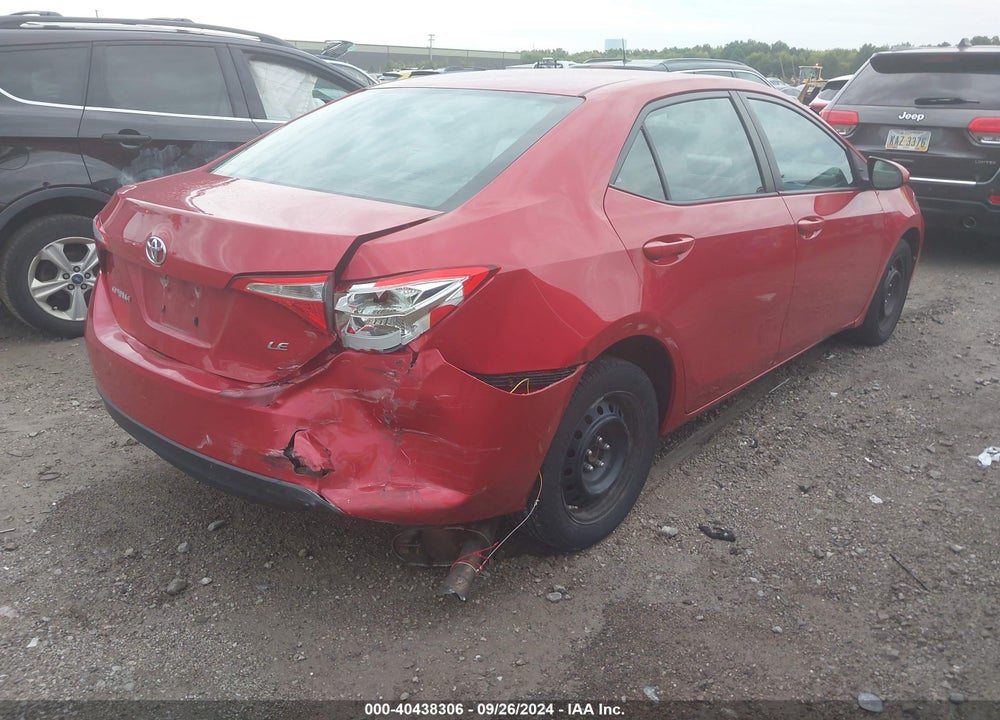 2014 TOYOTA COROLLA LE VIN: 2T1BURHE9EC025106