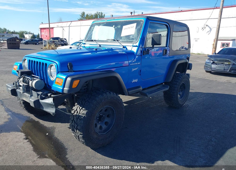 2002 JEEP WRANGLER SPORT VIN: 1J4FA49S12P763894