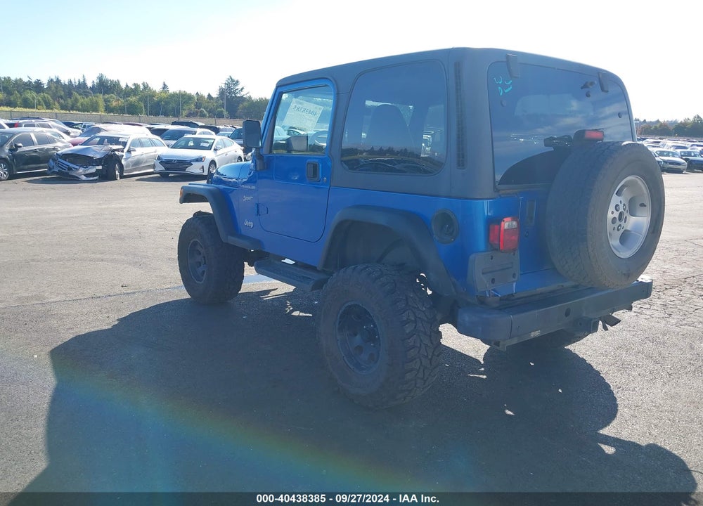 2002 JEEP WRANGLER SPORT VIN: 1J4FA49S12P763894