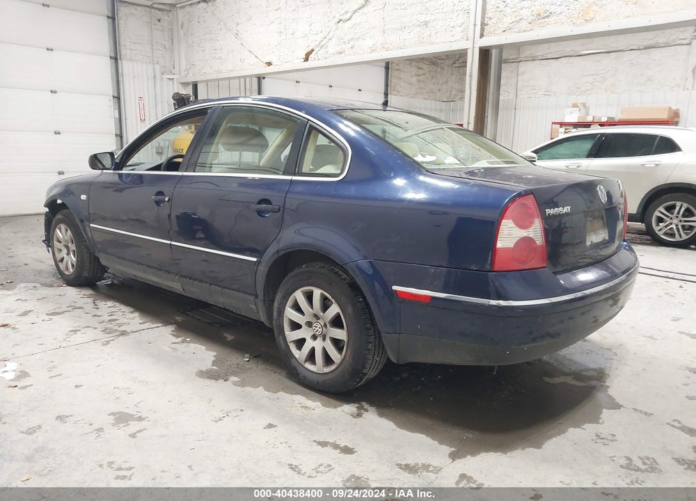 2003 VOLKSWAGEN PASSAT GLS VIN: WVWPD63B63P184178