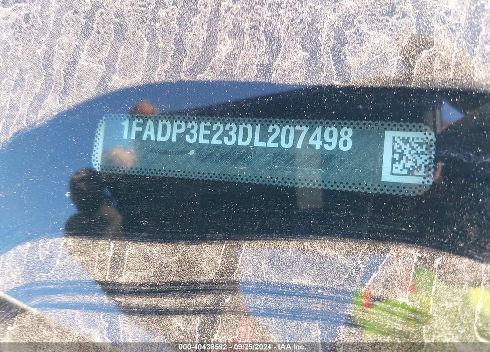 2013 FORD FOCUS VIN: 1FADP3E23DL207498