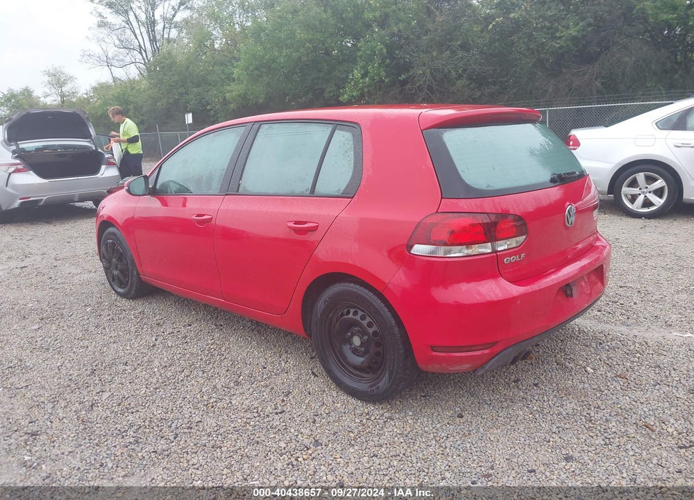 2013 VOLKSWAGEN GOLF 2.5L 4-DOOR VIN: WVWDB7AJ1DW133655