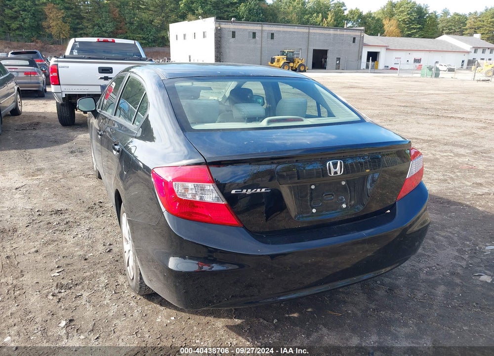 2012 HONDA CIVIC LX VIN: JHMFB2F54CS003803