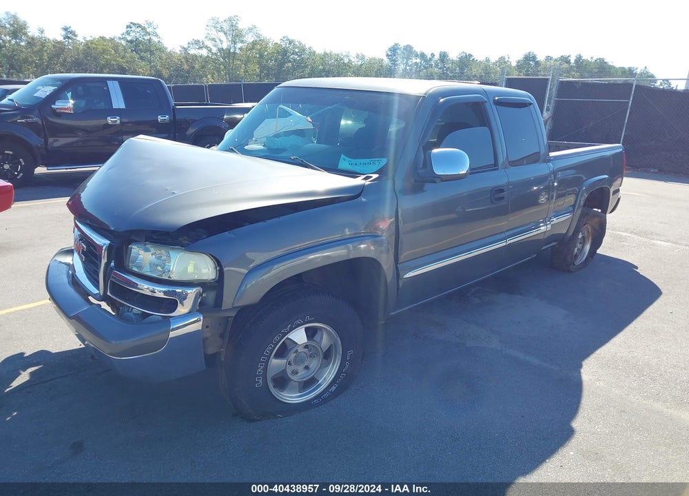 2002 GMC SIERRA 1500 SLE VIN: 1GTEK19T02E254090