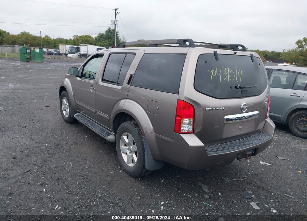 2008 NISSAN PATHFINDER SE VIN: 5N1AR18B18C603731