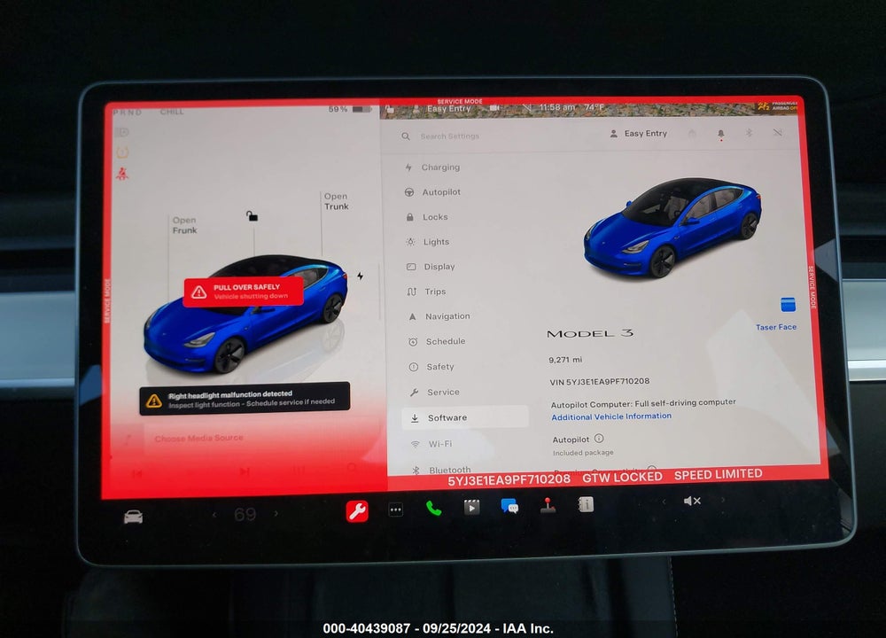 2023 TESLA MODEL 3 REAR-WHEEL DRIVE VIN: 5YJ3E1EA9PF710208