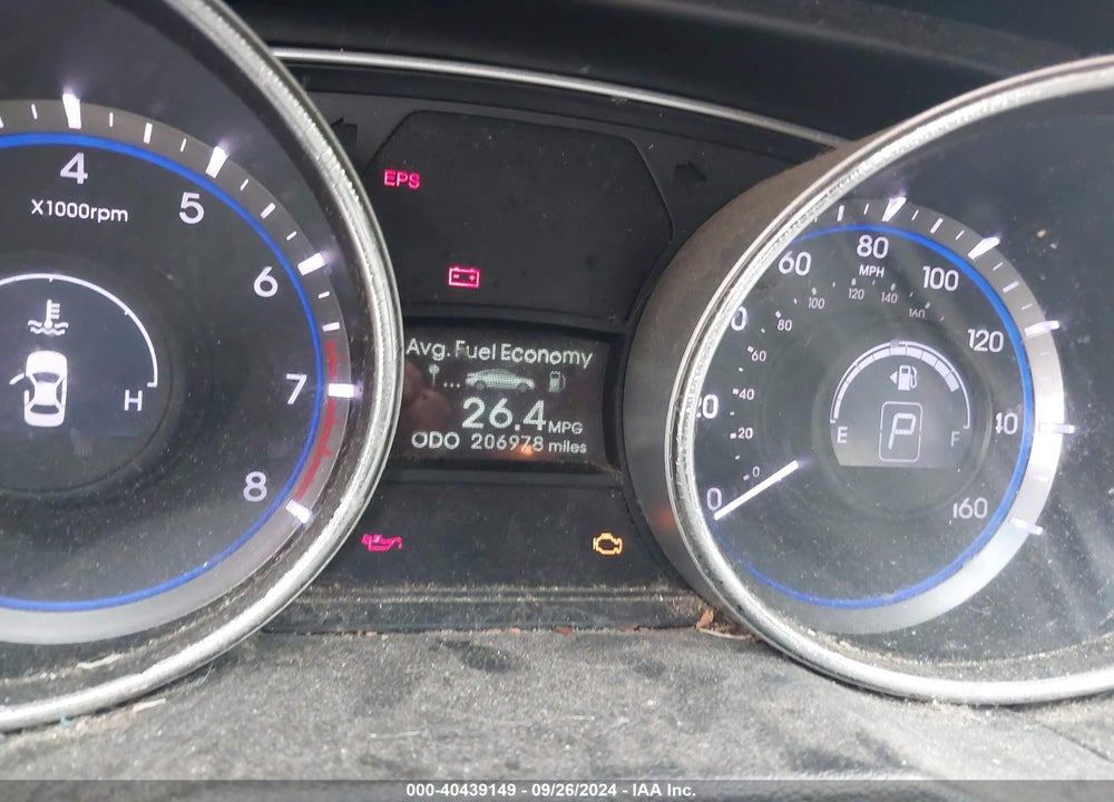 2013 HYUNDAI SONATA GLS VIN: 5NPEB4AC9DH750537