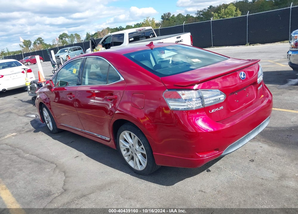 2010 LEXUS HS 250H PREMIUM VIN: JTHBB1BA5A2009991