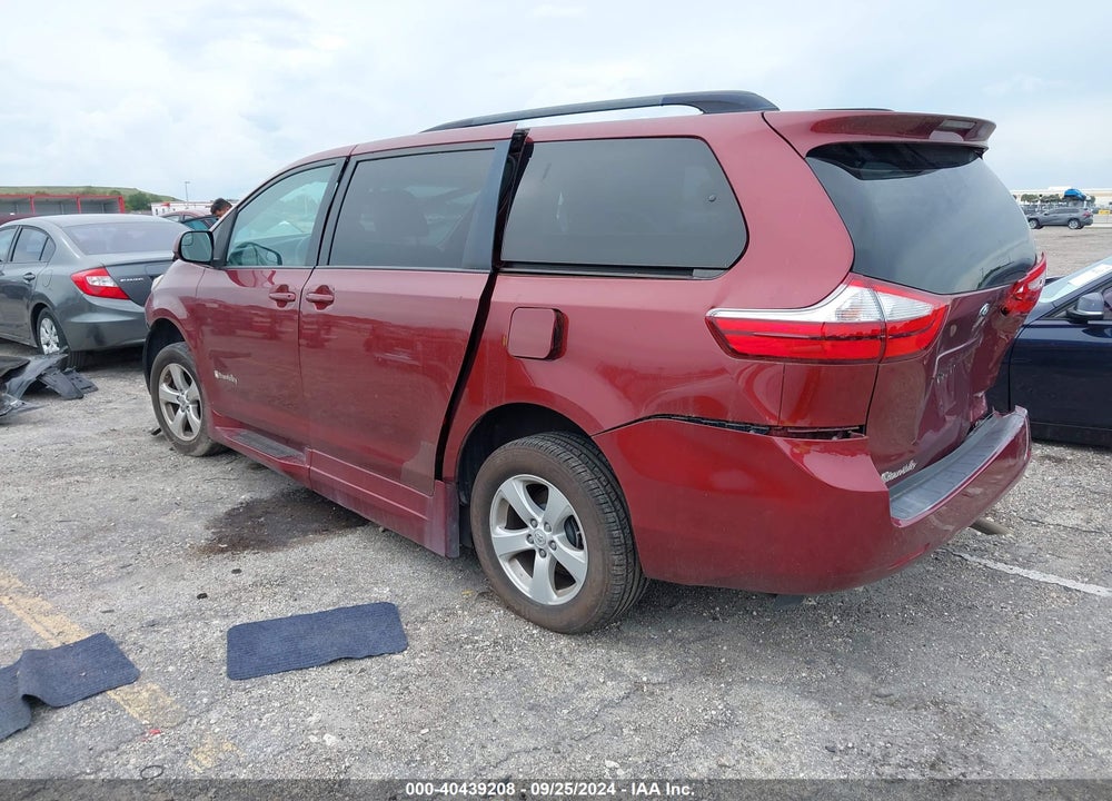 2016 TOYOTA SIENNA LE 7 PASSENGER VIN: 5TDKK3DC6GS760644