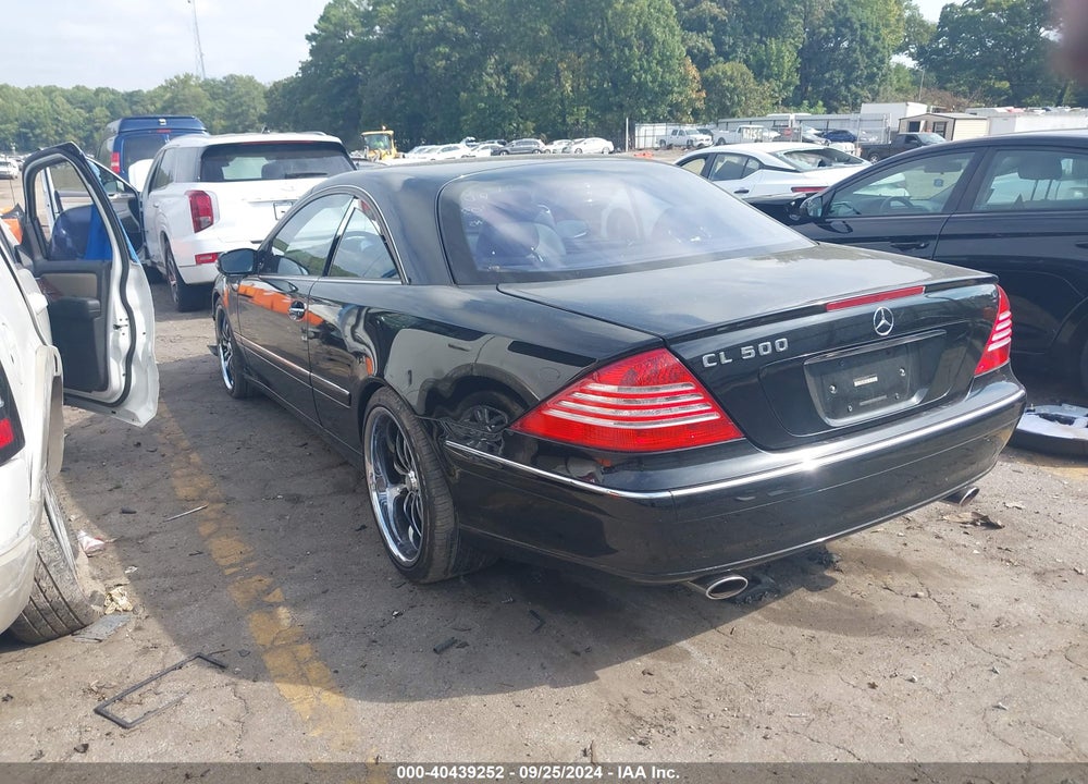 2003 MERCEDES-BENZ CL 500 VIN: WDBPJ75J03A038072