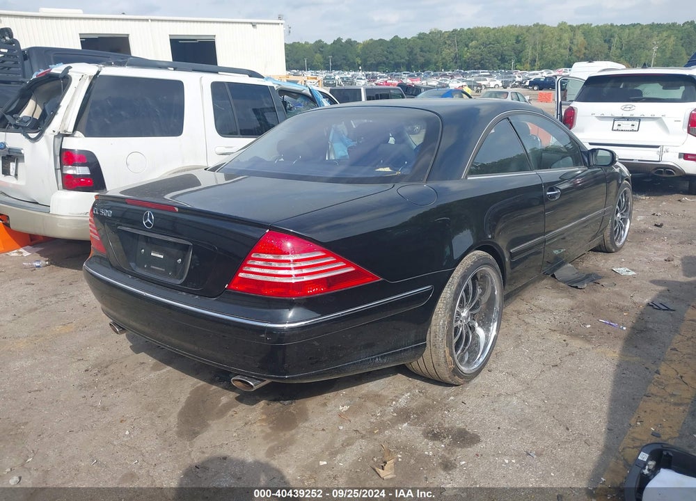2003 MERCEDES-BENZ CL 500 VIN: WDBPJ75J03A038072