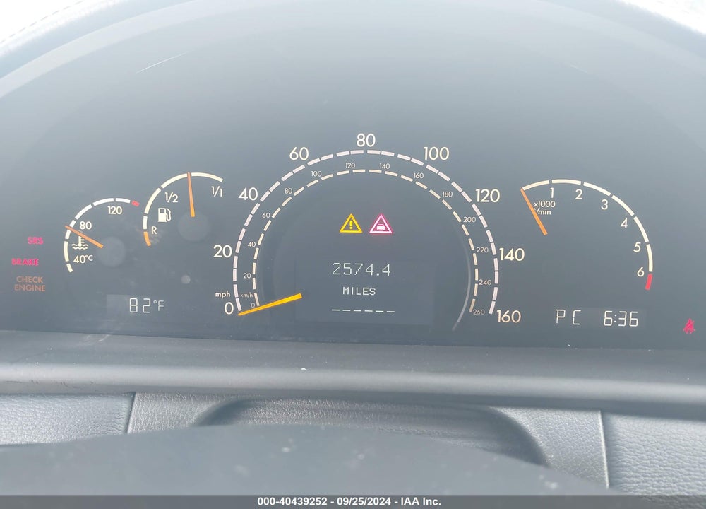 2003 MERCEDES-BENZ CL 500 VIN: WDBPJ75J03A038072