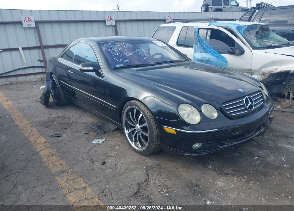 2003 MERCEDES-BENZ CL 500 VIN: WDBPJ75J03A038072