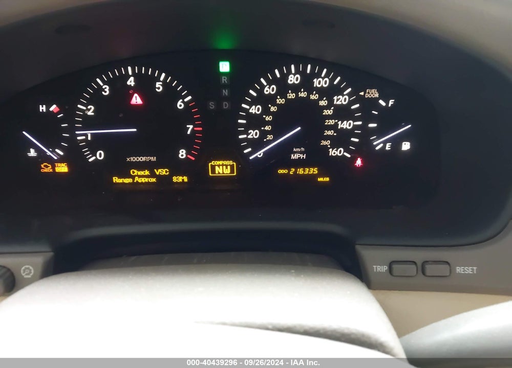 2005 LEXUS LS 430 VIN: JTHBN36F055021124