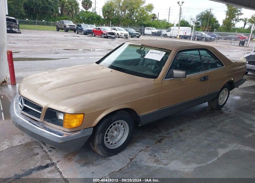 1985 MERCEDES-BENZ 500 SEC VIN: WDBCA44D4FA191034