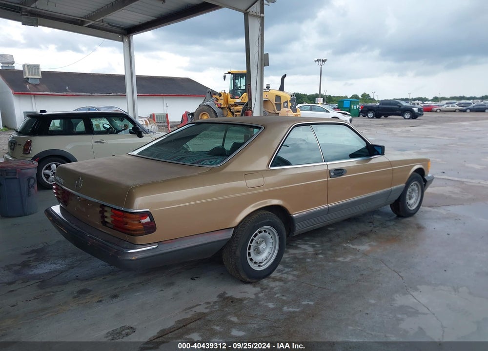 1985 MERCEDES-BENZ 500 SEC VIN: WDBCA44D4FA191034