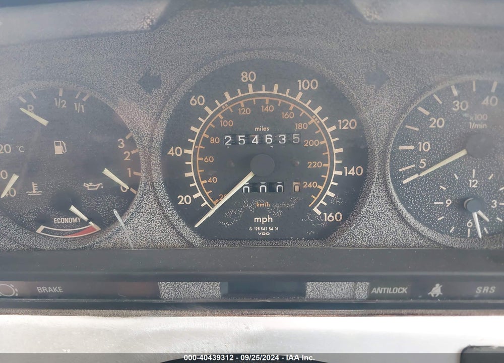 1985 MERCEDES-BENZ 500 SEC VIN: WDBCA44D4FA191034
