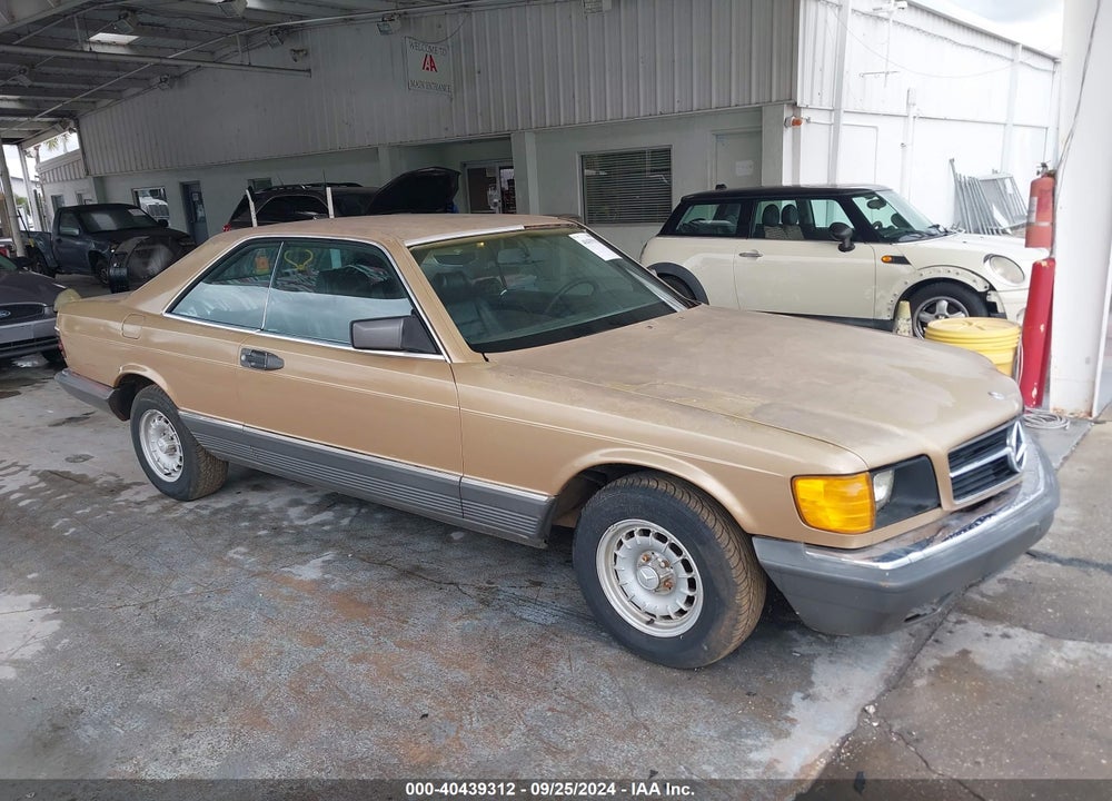 1985 MERCEDES-BENZ 500 SEC VIN: WDBCA44D4FA191034