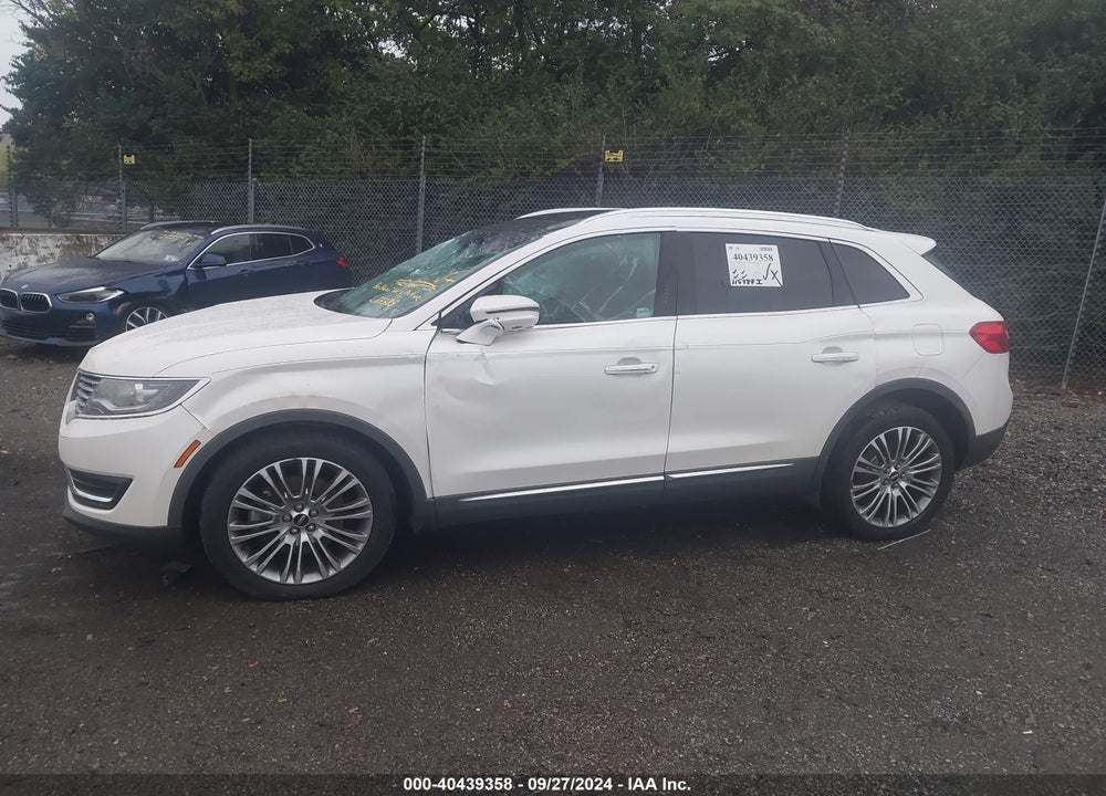 2016 LINCOLN MKX RESERVE VIN: 2LMTJ8LR3GBL27388