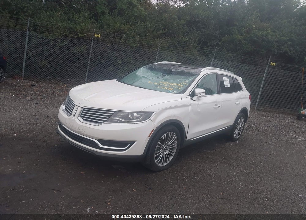 2016 LINCOLN MKX RESERVE VIN: 2LMTJ8LR3GBL27388